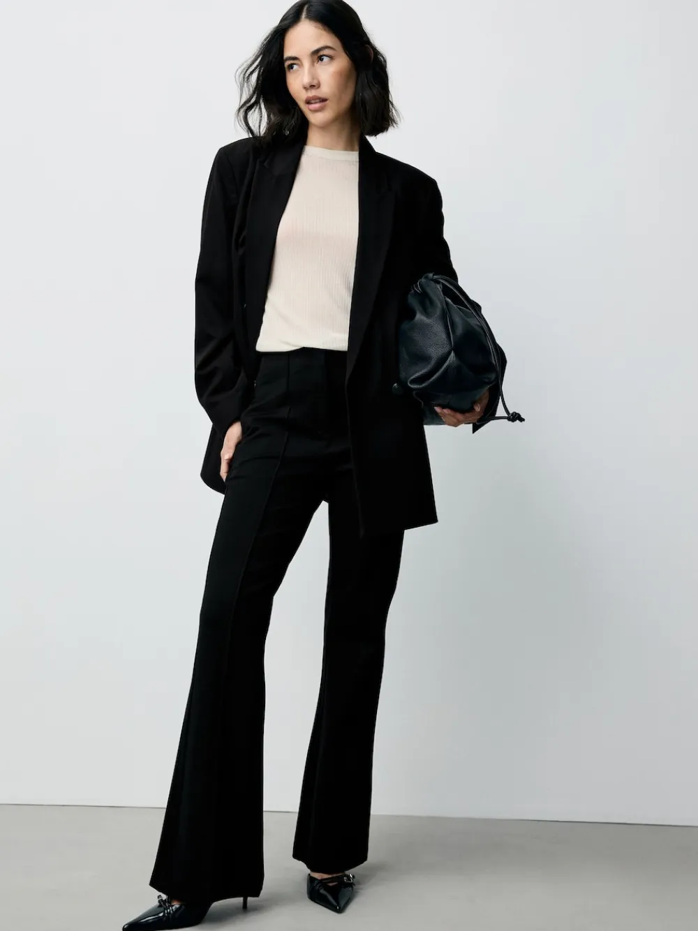 Next Black Sculpting Bootcut Trousers Sale