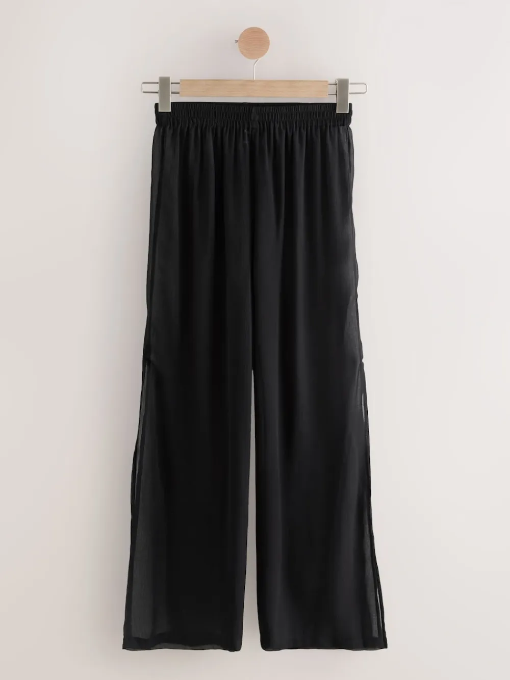 Next Black Sheer Beach Wide Leg Trousers Best