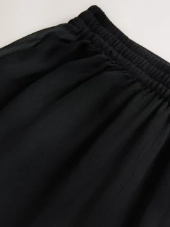 Next Black Sheer Beach Wide Leg Trousers Best