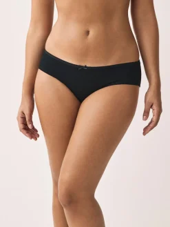 Next Short Cotton Rich Knickers 5 Pack Black Online