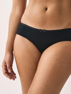 Next Short Cotton Rich Knickers 5 Pack Black Online