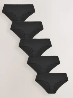 Next Short Microfibre Knickers 5 Pack Black Online