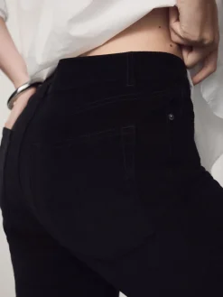 Next Slim Velvet Cord Jeans Black Discount