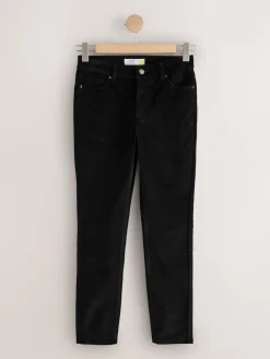 Next Slim Velvet Cord Jeans Black Discount