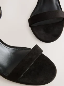 Next Black Standard/Wide Fit Block Heel Sandals Sale