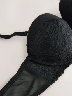 Next Strapless Multiway Push Up A-D Wow Triple Boost Lace Multiway Bra Black Discount