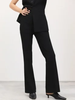 Next Tailored Bootcut Trousers With Wool Black