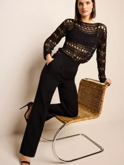 Next Black Tailored Hourglass Trousers Sale