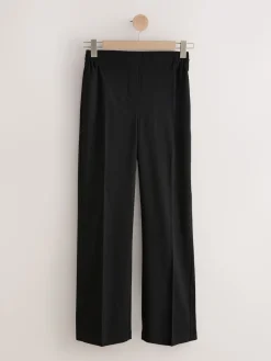 Next Tailored Wide Leg Trousers With Wool Black Sale