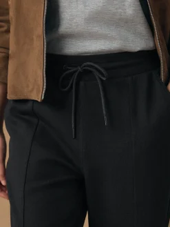 Next Black Tapered Jersey Joggers Outlet