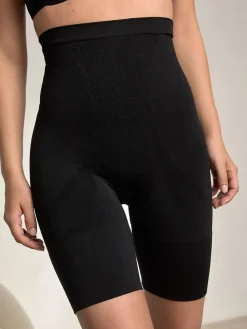 Next Thigh Smoother Short Seamless Firm Tummy Control Shaping Briefs Black New