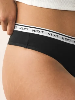 Next Black Thong Light Flow Cotton Period Knickers 2 Pack Best