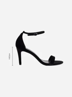 Next Forever Comfort® Strappy Heeled Sandals Black Velvet Best