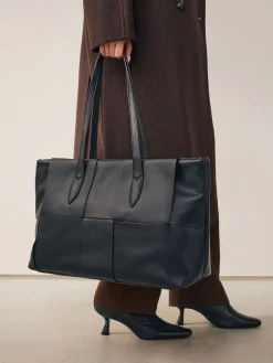 Next Black Weave Shoulder Bag Online