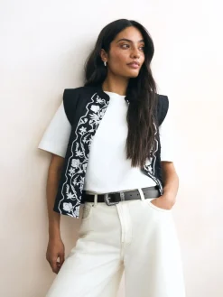 Next Black Western Leather Belt Online