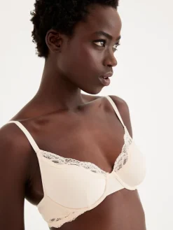 Next Black/ White/Pastel Rose Nude Non Pad Balcony Cotton Blend Ultimate Comfort Bras 3 Pack Best