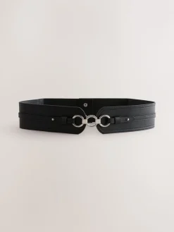 Next Wide Corset Belt Black Clearance
