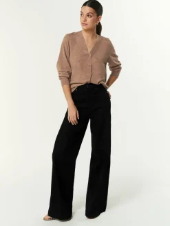 Next Wide Leg Jeans Black Outlet