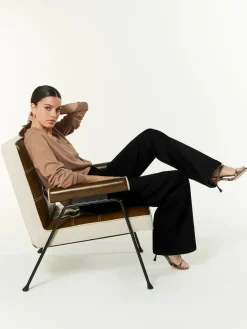 Next Wide Leg Jeans Black Outlet