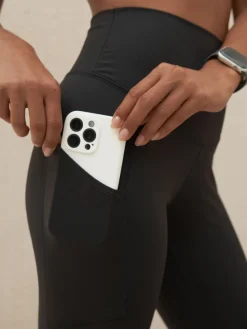 Next Active Sports Dry Tech Sculpting Leggings Black with Pocket New