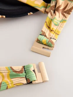 Next Black/Green Paisley Wired Bandeau Bikini Top Clearance