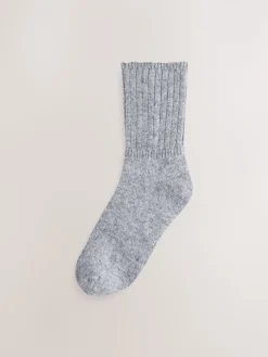 Next Containing Merino Wool Ankle Socks 2 Pack Black/Grey