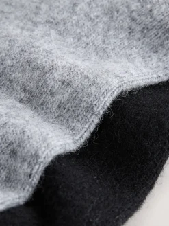 Next Containing Merino Wool Ankle Socks 2 Pack Black/Grey