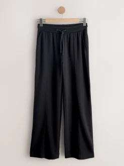 Next Black/Grey Jersey Wide Leg Joggers 2 Pack New