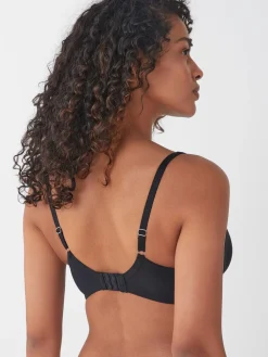 Next Non Pad Full Cup DD+ Cotton Blend Ultimate Comfort Bras 3 Pack Black/Grey Marl/White Hot