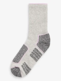 Next Active Sports Walking Ankle Socks 2 Pack Black/Grey Sale