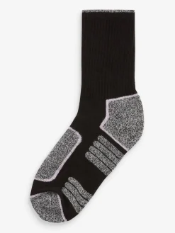 Next Active Sports Walking Ankle Socks 2 Pack Black/Grey Sale