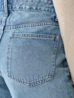 Next Wide Leg Jeans 2 Pack Black/Mid Blue Online