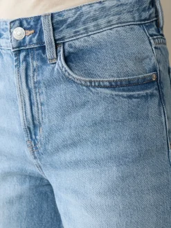 Next Wide Leg Jeans 2 Pack Black/Mid Blue Online