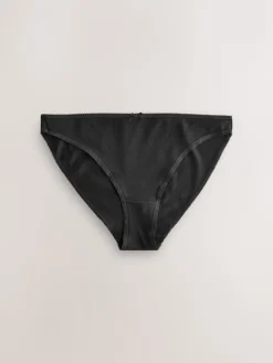 Next High Leg Cotton Rich Knickers 5 Pack Black/Pastel Rose Nude/White Online