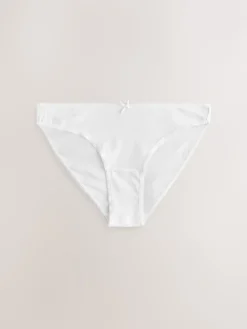 Next High Leg Cotton Rich Knickers 5 Pack Black/Pastel Rose Nude/White Online