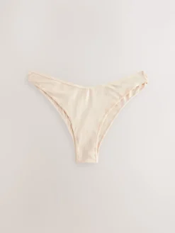 Next Extra High Leg Cotton Rich Knickers 5 Pack Black/Pastel Rose Nude/White Sale