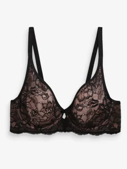 Triumph Black/Pink Amourette Charm Wired Bra