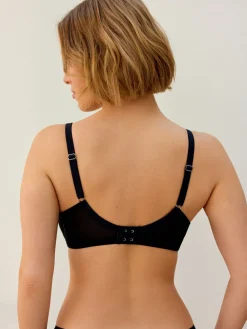 Next Black/Pink DD-K Mesh and Lace Trim Bras 2 Pack Outlet