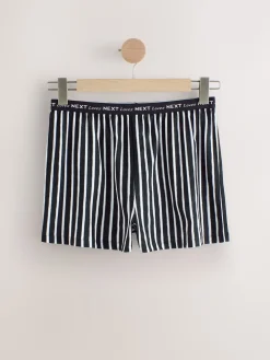 Next Short Set Pyjamas 2 Pack Black/Pink Stripe