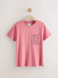 Next Short Set Pyjamas 2 Pack Black/Pink Stripe