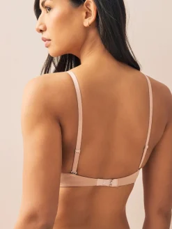 Next A-E Push Up Padded Non Wired Smoothing Bras 2 Pack Black/Praline Nude New