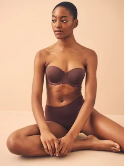 Next Midi No VPL Comfort Knickers 3 Pack Black/Praline Nude/Chocolate Nude Online