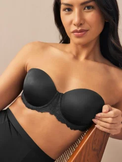 Next A-E Light Pad Strapless Multiway Bras 2 Pack Black/White