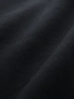 Next Contrast Knit Trim Scoop Neck Sleeveless Tank Vest Top Black/White Hot