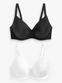 Next DD+ Light Pad Full Cup Smoothing T-Shirt Bras 2 Pack Black/White Online