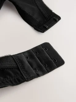 Next Black/White DD+ Non Pad Balcony Smoothing Animal Mesh Underwired With Side Support Bras 2 Pack Clearance