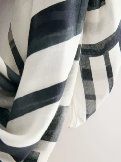 Next Black/White Geo Square Scarf Sale