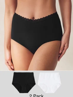 Next Black/White Menopause Friendly Cooling Knickers 2 Pack Online