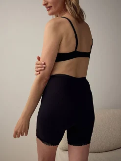 Next Black/White Menopause Friendly Cooling Thigh Smoothing Shorts 2 Pack New