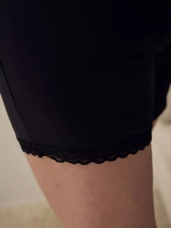 Next Black/White Menopause Friendly Cooling Thigh Smoothing Shorts 2 Pack New